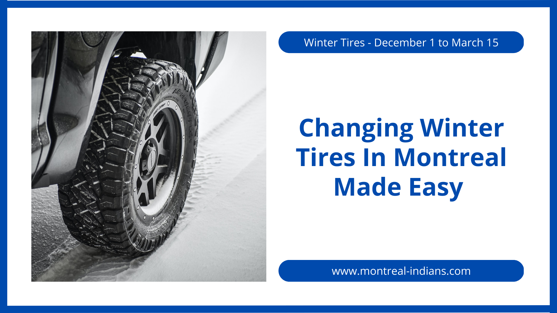 Read more about the article Changing Winter Tires In Montreal Made Easy